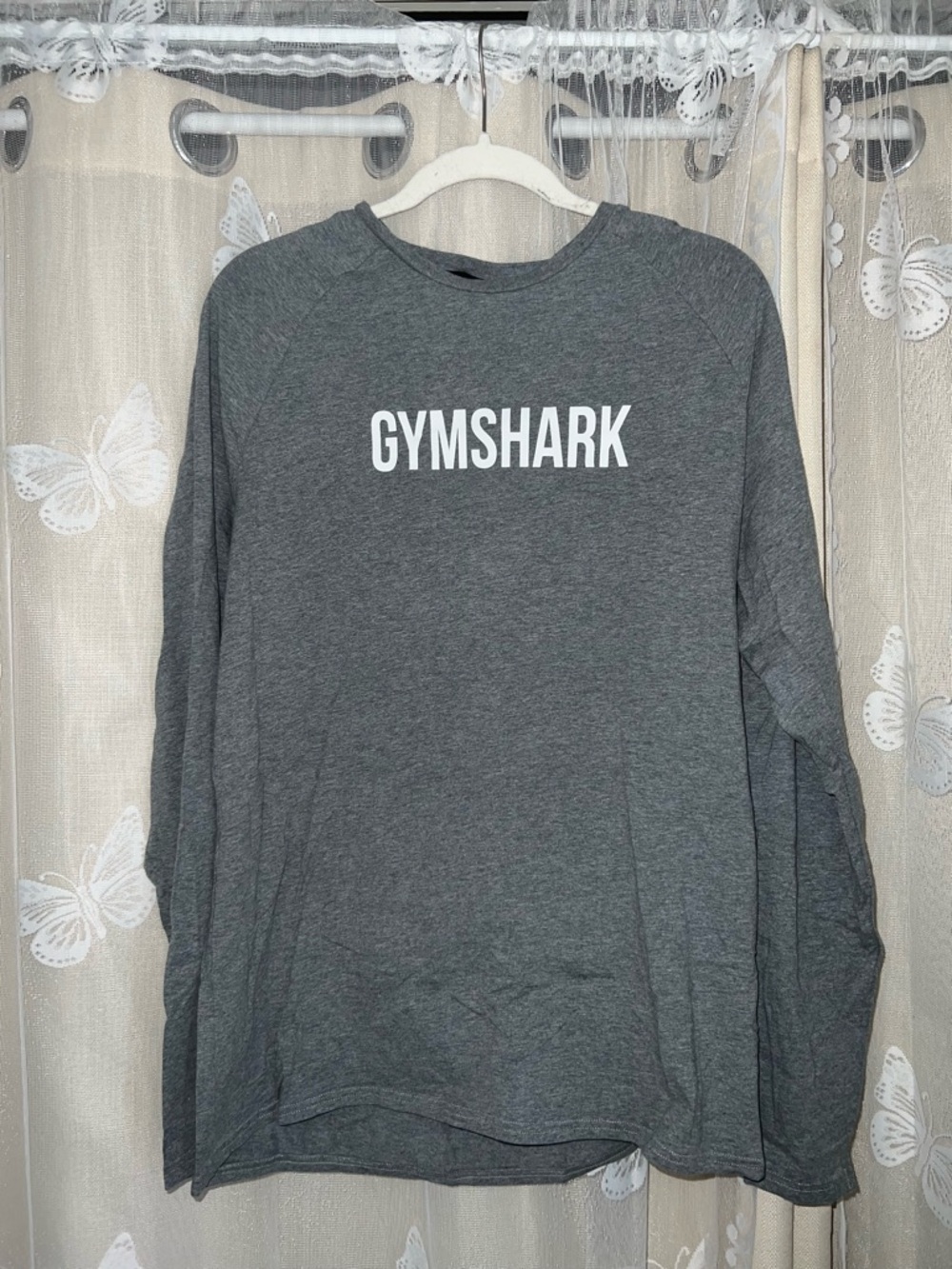 Gymshark Apollo Long Sleeve T-Shirt in Charcoal Marl